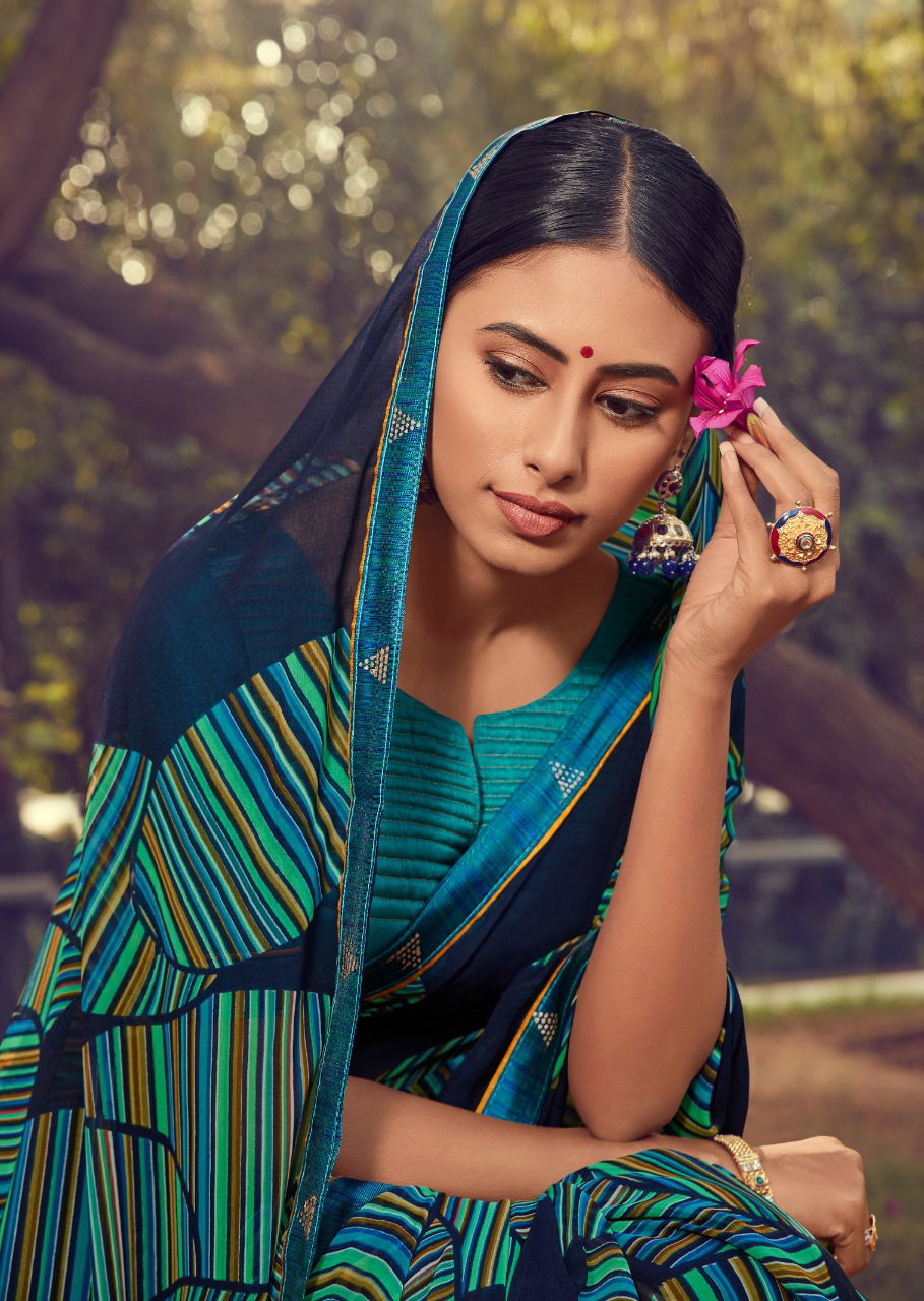 Kashvi Zubaida 2  Latest Fancy Designer Georgette Printed Saree Collection